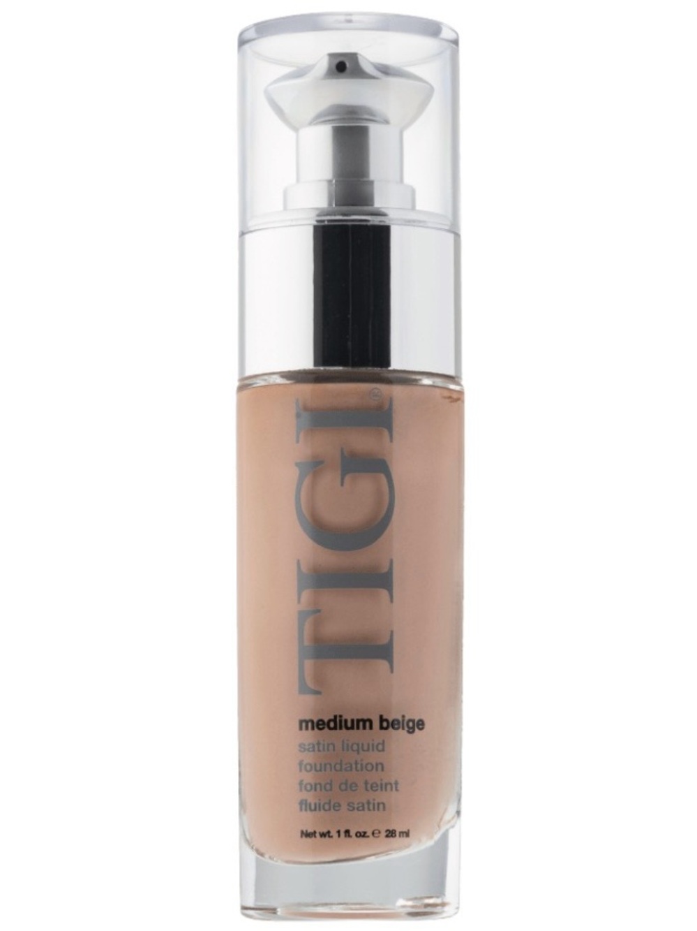 TIGI Cosmetics Medium Beige Satin Liquid Foundation 1oz